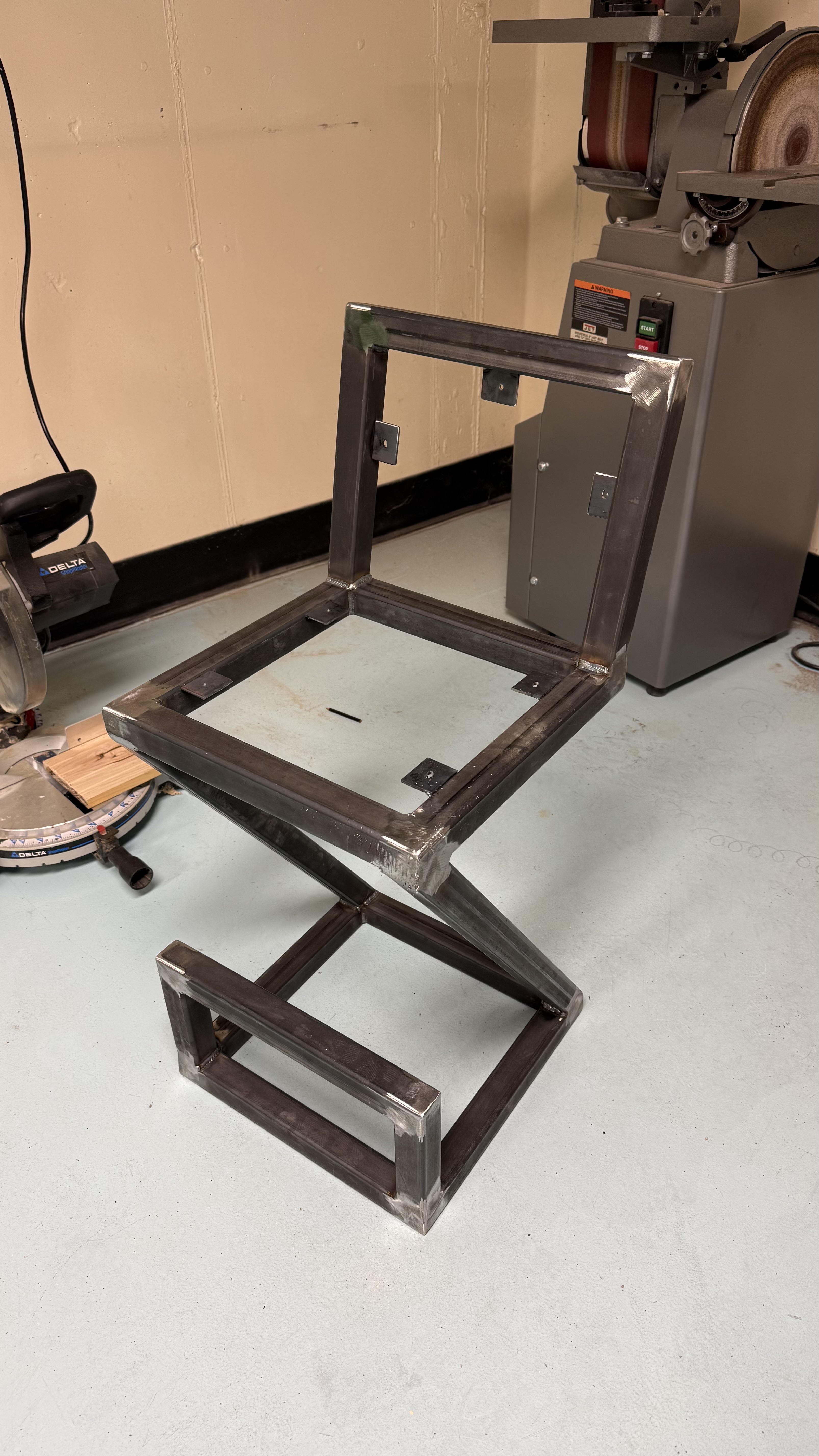 Bolt Bar Chair frame in progress