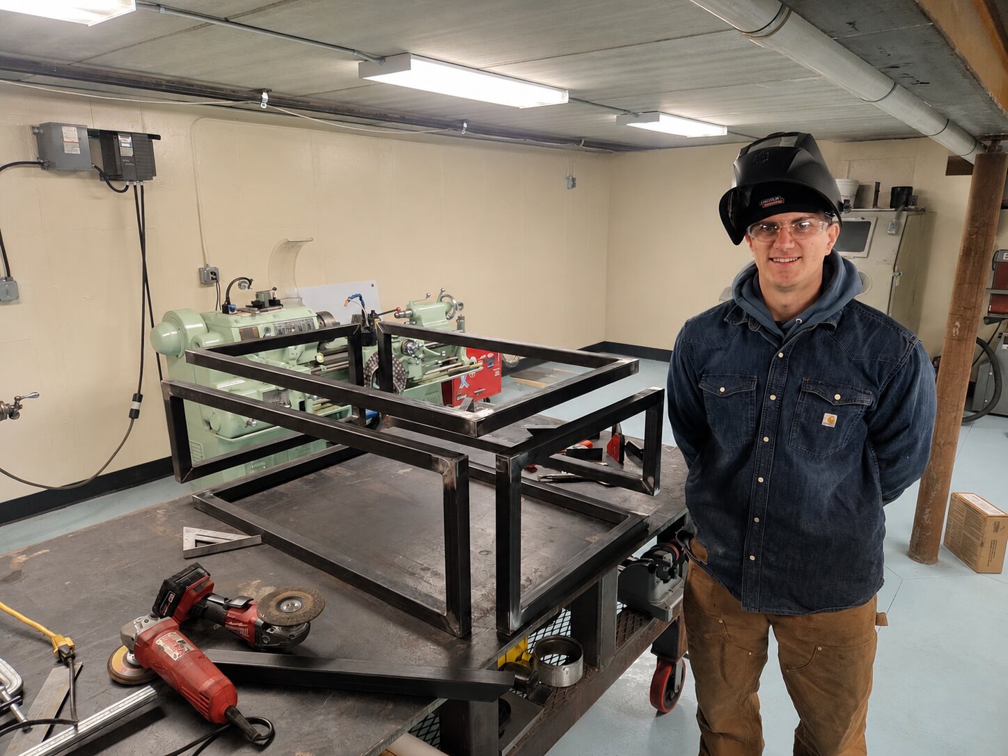 Finished Strata frame in the workshop